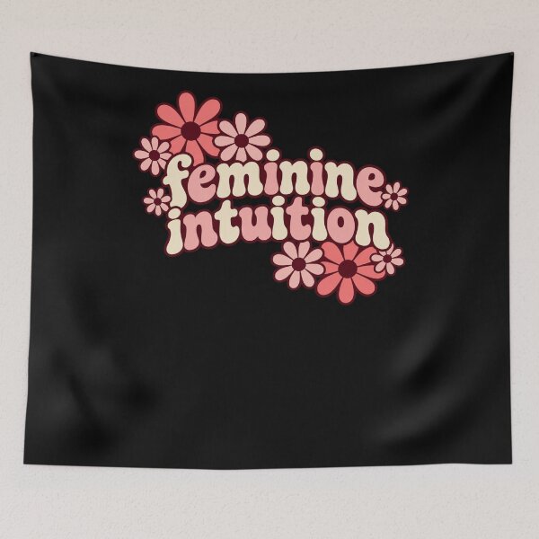 Item preview, Feminine Intuition Retro Pink Cream Flowers Groovy Style designed and sold by Cuiroblinda.