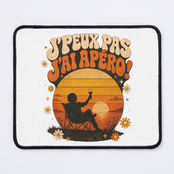 Item preview, I can't, I have drinks - Retro Humor Drinks designed and sold by digital.stickerperso.com.
