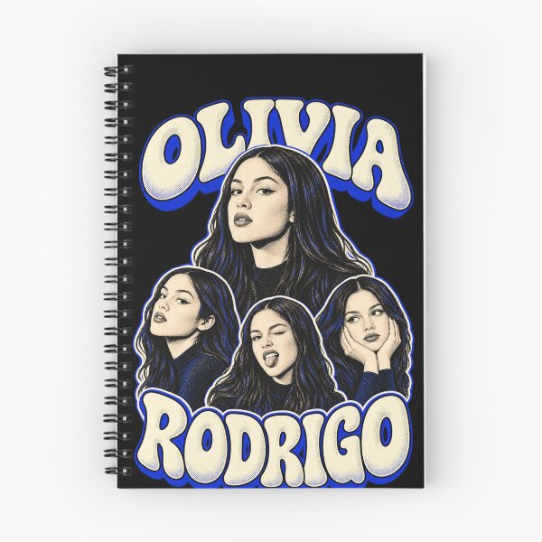 Item preview, Olivia Rodrigo Blue Multi Portraits Halftone Pop Art Style designed and sold by Cuiroblinda.