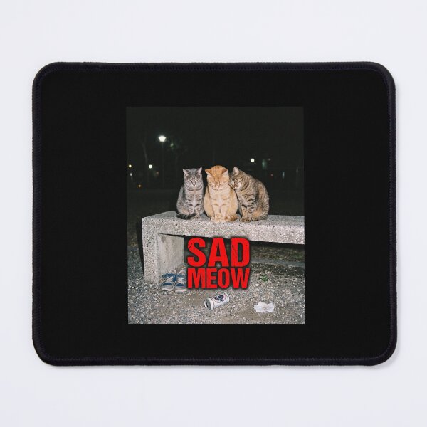 Item preview, Sad Cat Shirt Depressed Meow Graphic Tee, Funny Kitten Meme Streetwear Top, Tired Moody Feline Film Photo Apparel designed and sold by Keingdesign.