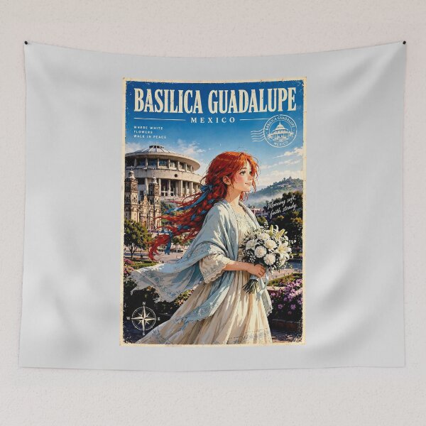 Item preview, Mexico — Basilica of Our Lady of Guadalupe — A Peaceful Morning of Beauty and Tradition designed and sold by DibujandoPorfa.