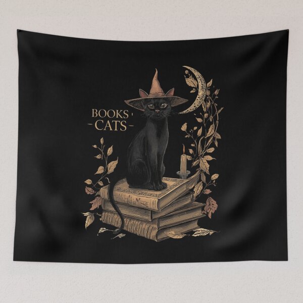 Item preview, Vintage Halloween Book Cat designed and sold by ChicTrendz.