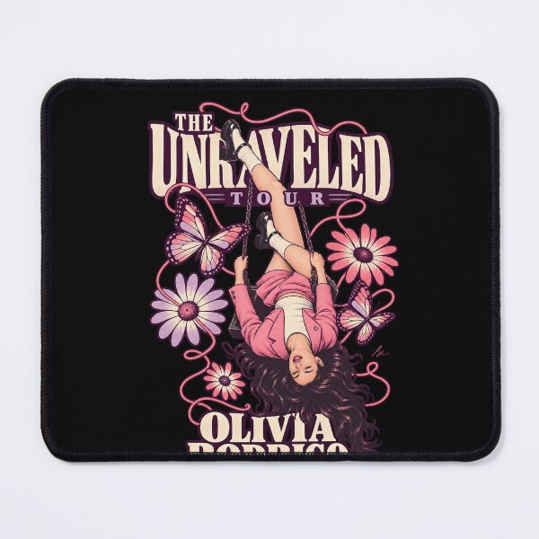 Item preview, The Unraveled Tour Olivia Rodrigo Upside Down Swing Butterflies Flowers designed and sold by Cuiroblinda.
