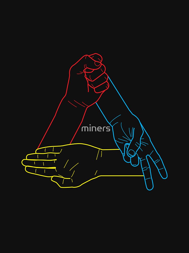 Thumbnail 7 of 7, Essential T-Shirt, Paper Scissors Stone designed and sold by miners.