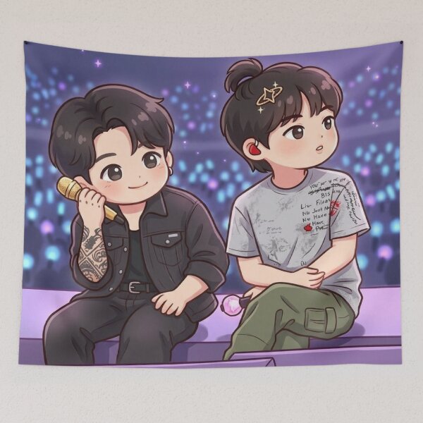 Item preview, Jungkook and Jin Stage Fanart / Jinkook Live Merch / Concert / Kpop Idols Gifts / Jinkook Funny / Stickers / Tshirt / Shirt / Pin / Pins / Cards / Poster / Bias designed and sold by TeenLake.