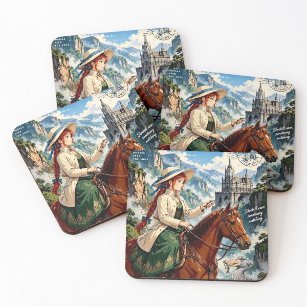 Item preview, Colombia — Las Lajas Sanctuary — An Elegant Equestrian Journey Through the Andean Canyon designed and sold by DibujandoPorfa.