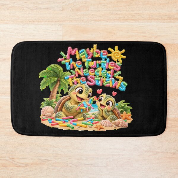 Item preview, Maybe The Turtles Needed The Straws Sarcastic Sea Turtle designed and sold by Crystal-Tree.