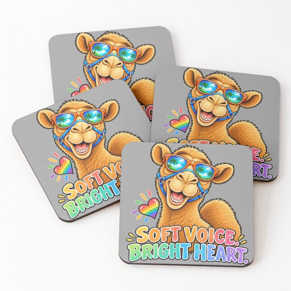 Item preview, SOFT VOICE. BRIGHT HEART. – Quiet Pride Pride Camel – Funny Animal T-Shirt Gift for Animal Lovers designed and sold by Camel & Quirk.