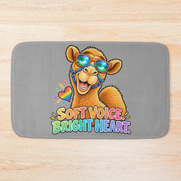 Item preview, SOFT VOICE. BRIGHT HEART. – Quiet Pride Pride Camel – Funny Animal T-Shirt Gift for Animal Lovers designed and sold by Camel & Quirk.