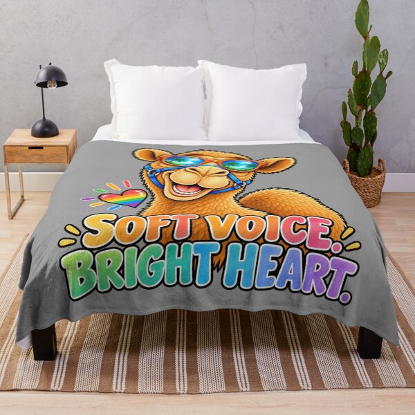Item preview, SOFT VOICE. BRIGHT HEART. – Quiet Pride Pride Camel – Funny Animal T-Shirt Gift for Animal Lovers designed and sold by Camel & Quirk.