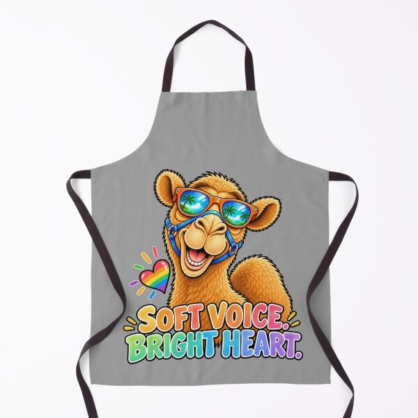 Item preview, SOFT VOICE. BRIGHT HEART. – Quiet Pride Pride Camel – Funny Animal T-Shirt Gift for Animal Lovers designed and sold by Camel & Quirk.