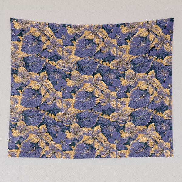 Item preview, Vibrant Pothos Floral - Tropical Flower Pattern - Birthday Gift For Wife designed and sold by RoyalStarsPatts.