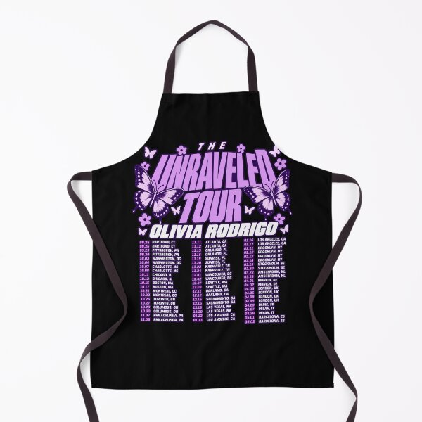 Item preview, The Unraveled Tour Olivia Rodrigo Purple Butterflies Full Dates List designed and sold by Cuiroblinda.