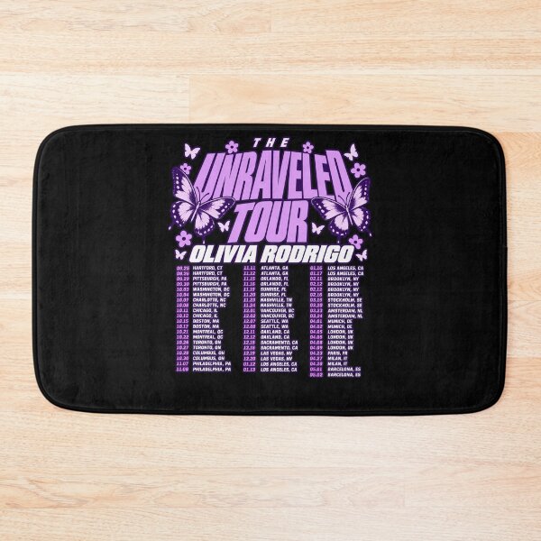 Item preview, The Unraveled Tour Olivia Rodrigo Purple Butterflies Full Dates List designed and sold by Cuiroblinda.