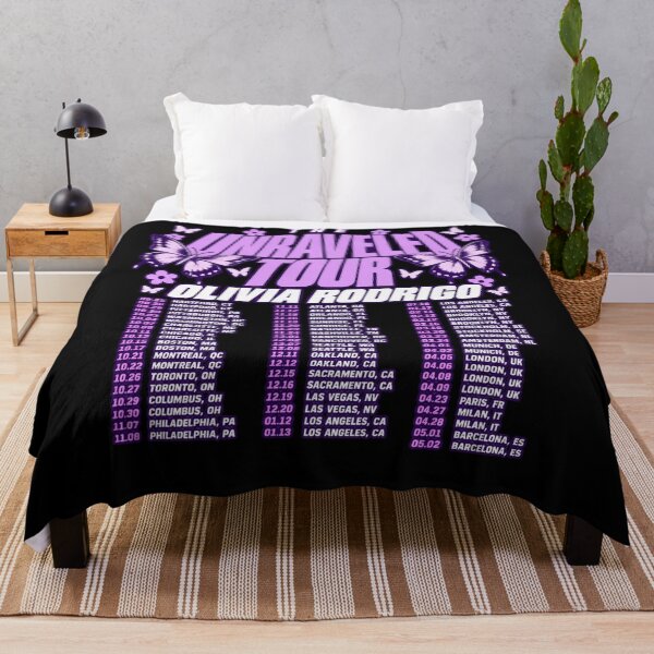 Item preview, The Unraveled Tour Olivia Rodrigo Purple Butterflies Full Dates List designed and sold by Cuiroblinda.