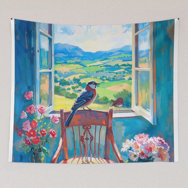 Item preview, an open window with Birds designed and sold by FlowerSeller1.