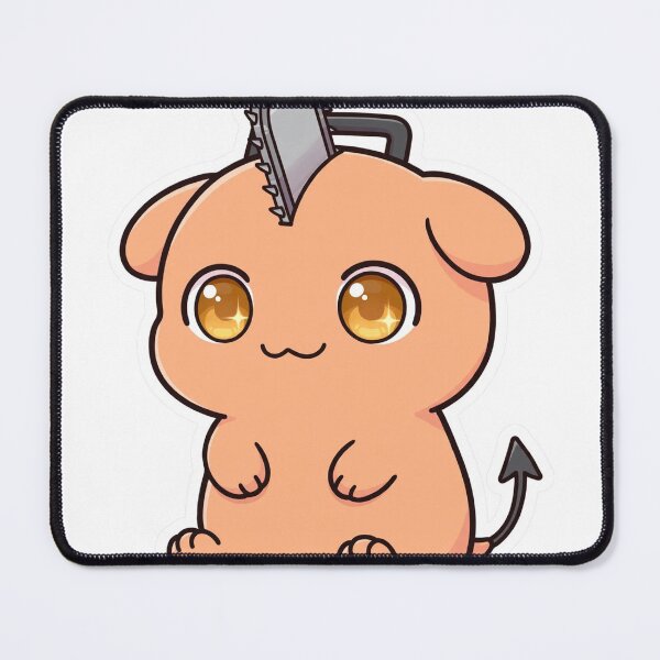 Item preview, Pochita Chibi Anime Sticker - Chainsaw Man Fan Art designed and sold by Lesley D.