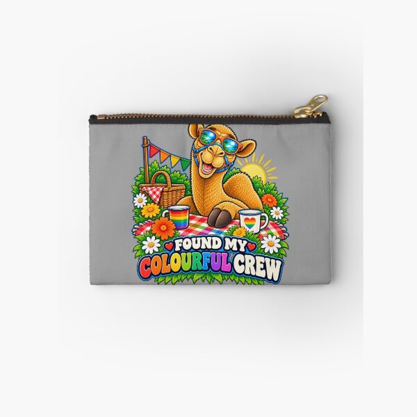 Item preview, FOUND MY COLOURFUL CREW – Chosen Family Picnic Pride Camel – Funny Animal T-Shirt Gift for Animal Lovers designed and sold by Camel & Quirk.