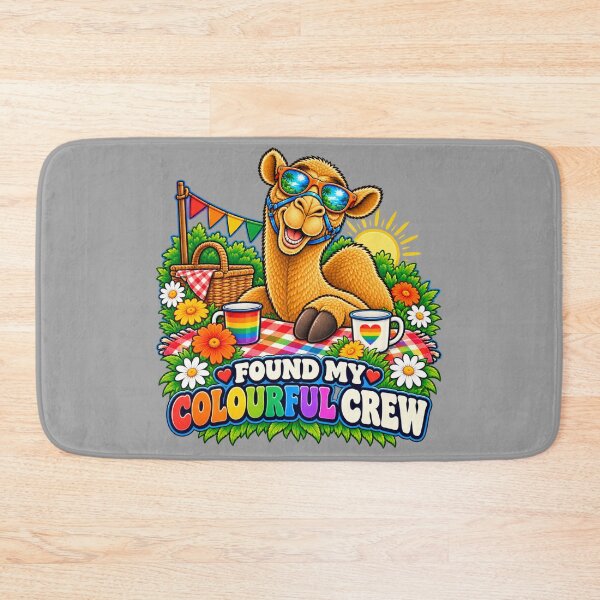 Item preview, FOUND MY COLOURFUL CREW – Chosen Family Picnic Pride Camel – Funny Animal T-Shirt Gift for Animal Lovers designed and sold by Camel & Quirk.