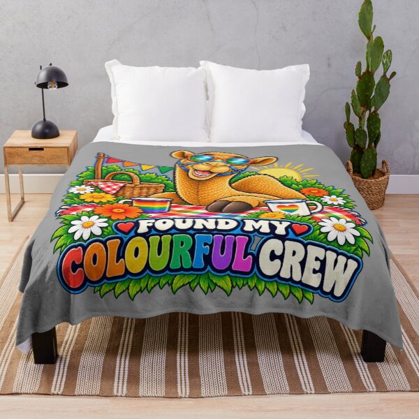Item preview, FOUND MY COLOURFUL CREW – Chosen Family Picnic Pride Camel – Funny Animal T-Shirt Gift for Animal Lovers designed and sold by Camel & Quirk.