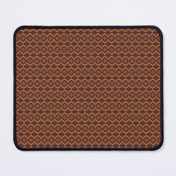 Item preview, Brown Terracotta Ethnic Geometric Diamond Pattern designed and sold by Vinegarice.