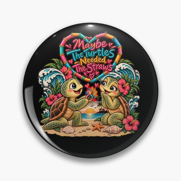 Item preview, Maybe The Turtles Needed The Straws Sarcastic Sea Turtle designed and sold by Crystal-Tree.