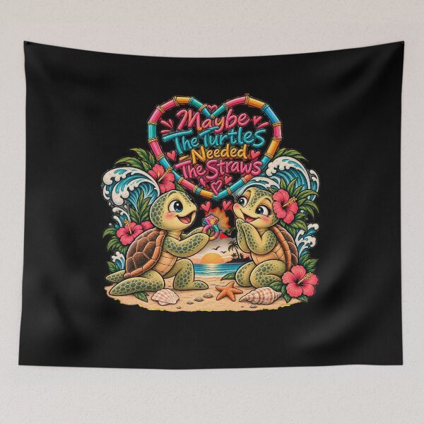 Item preview, Maybe The Turtles Needed The Straws Sarcastic Sea Turtle designed and sold by Crystal-Tree.