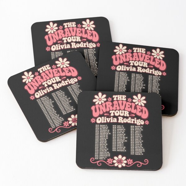Item preview, The Unraveled Tour Olivia Rodrigo Daisy Flowers Retro Pink Dates designed and sold by Cuiroblinda.