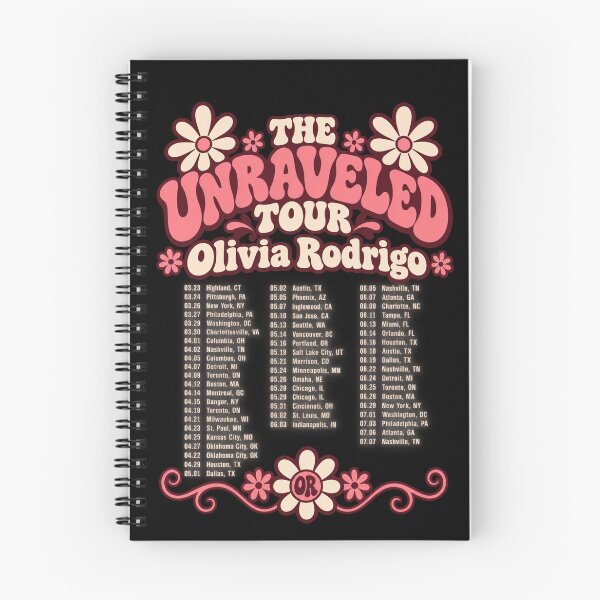 Item preview, The Unraveled Tour Olivia Rodrigo Daisy Flowers Retro Pink Dates designed and sold by Cuiroblinda.