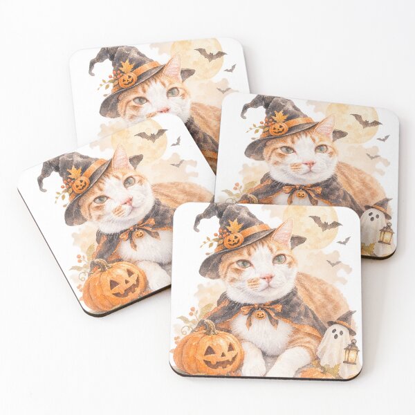 Item preview, Halloween Cat Pumpkin Ghost designed and sold by HappySmile123.