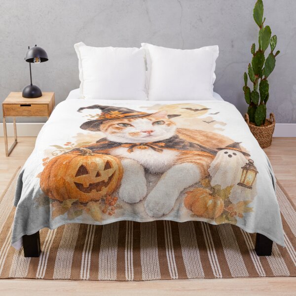 Item preview, Halloween Cat Pumpkin Ghost designed and sold by HappySmile123.