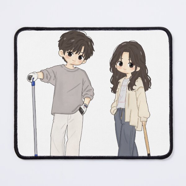 Item preview, Kawaii Zombie Survivor Couple – Cute Chibi Apocalypse Digital Art Sticker designed and sold by Kanikawaii.
