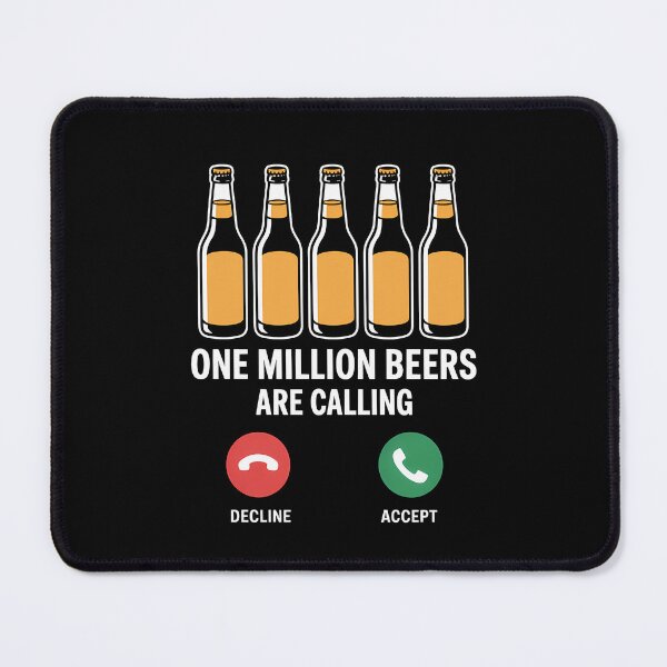 Item preview, One Million Beers Are Calling – Funny Phone Call Meme Design designed and sold by LoFizzy.