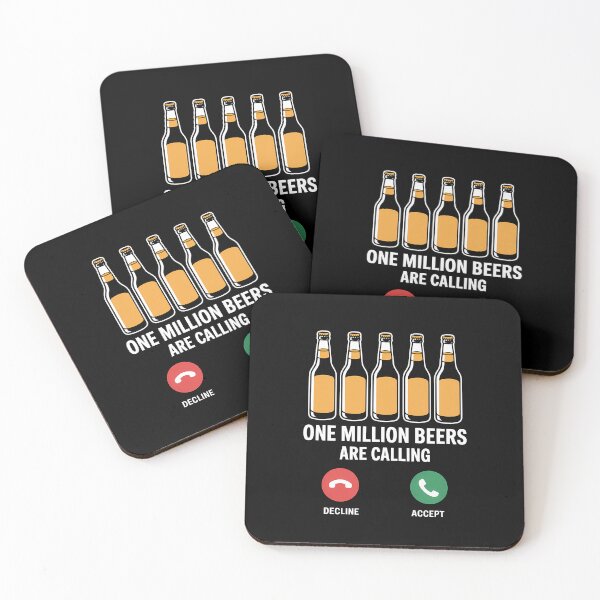 Item preview, One Million Beers Are Calling – Funny Phone Call Meme Design designed and sold by LoFizzy.