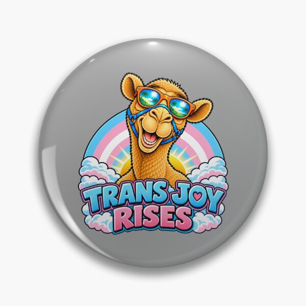 Item preview, TRANS JOY RISES – Trans Joy Sunrise Pride Camel – Funny Animal T-Shirt Gift for Animal Lovers designed and sold by Camel & Quirk.
