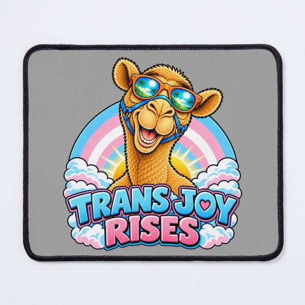 Item preview, TRANS JOY RISES – Trans Joy Sunrise Pride Camel – Funny Animal T-Shirt Gift for Animal Lovers designed and sold by Camel & Quirk.