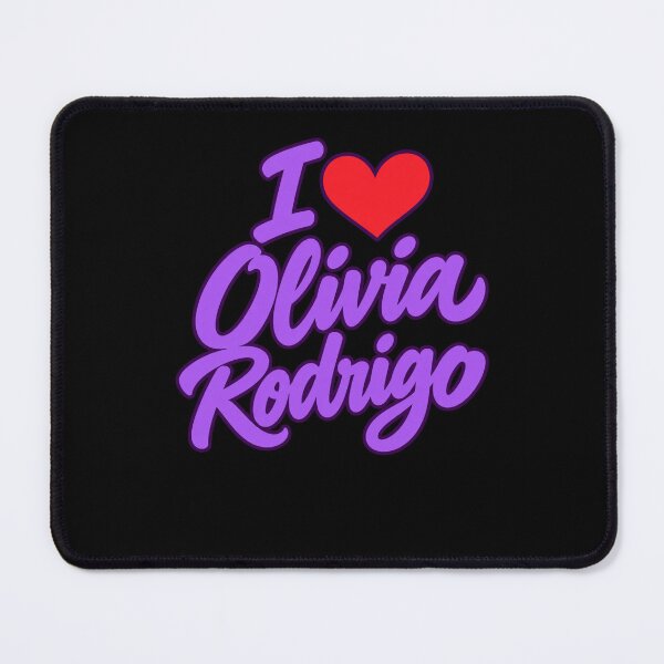 Item preview, I Love Olivia Rodrigo Purple Script Red Heart designed and sold by Cuiroblinda.