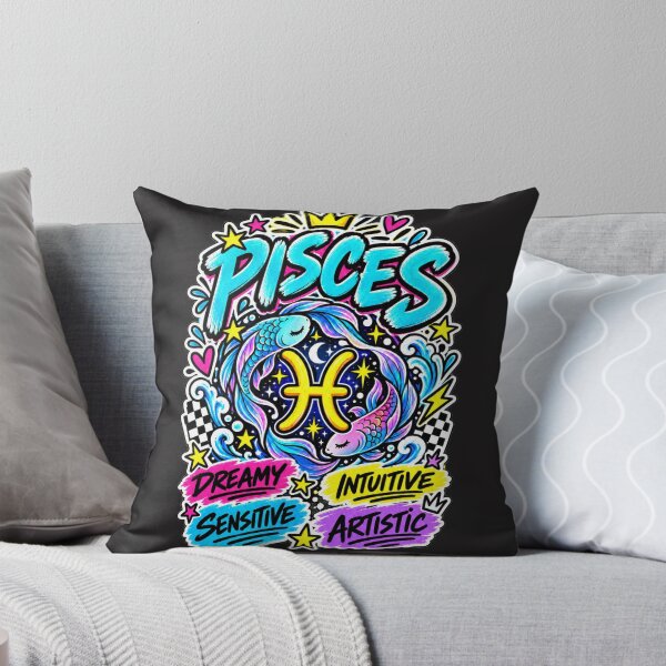 Item preview, Pisces Zodiac Sign – Colorful Pop Astrology Fish Personality Design designed and sold by MetaModel Editions.