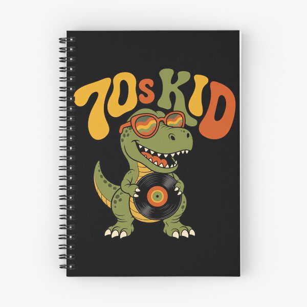 Item preview, 70s Kid Retro Dinosaur Vinyl Record Groovy T-Shirt designed and sold by digital.stickerperso.com.