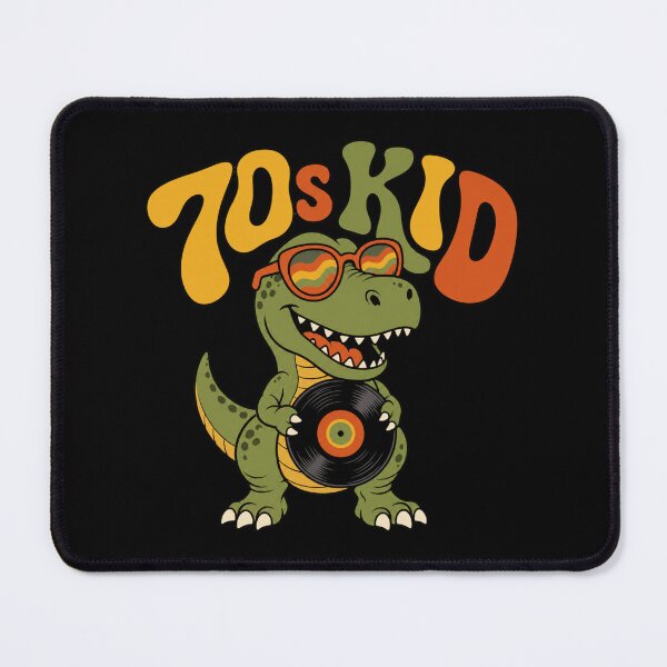 Item preview, 70s Kid Retro Dinosaur Vinyl Record Groovy T-Shirt designed and sold by digital.stickerperso.com.