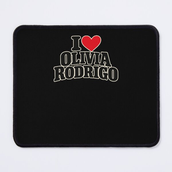 Item preview, I Love Olivia Rodrigo Black Bold Lettering Red Heart designed and sold by Cuiroblinda.