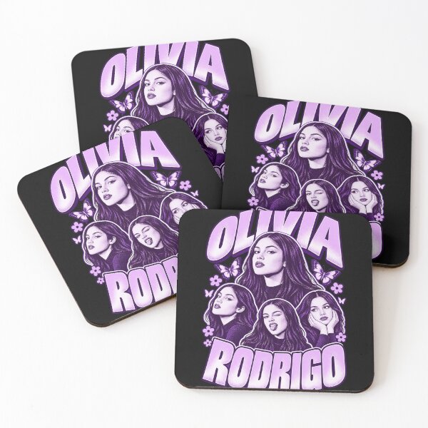 Item preview, Olivia Rodrigo Purple Multi Portraits Butterflies Flowers designed and sold by Cuiroblinda.