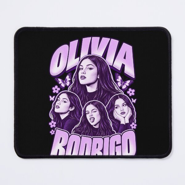 Item preview, Olivia Rodrigo Purple Multi Portraits Butterflies Flowers designed and sold by Cuiroblinda.