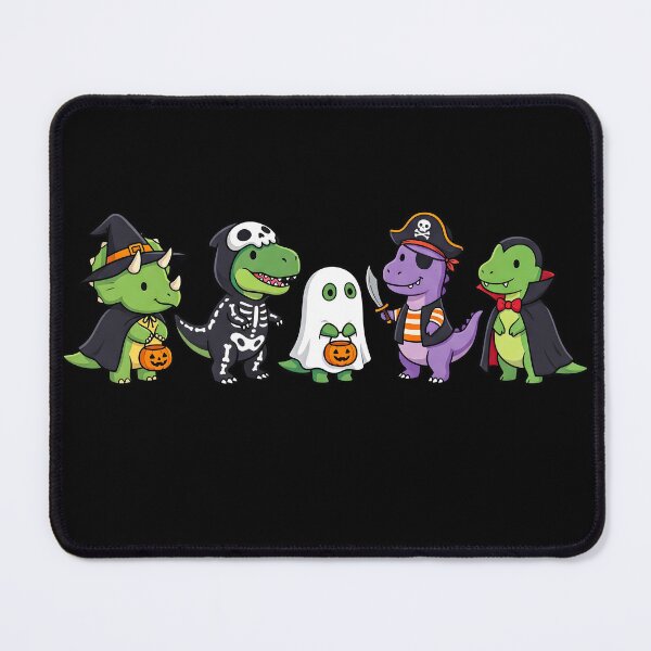 Item preview, Cute dinosaurs in halloween costumes witch, skeleton, ghost, pirate, vampire designed and sold by Razerai.