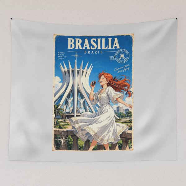 Item preview, Brazil — Cathedral of Brasília — A Spirited Dance Among Modern Architectural Curves designed and sold by DibujandoPorfa.