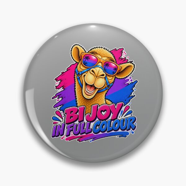 Item preview, BI JOY IN FULL COLOUR – Bi Pride Spectrum Pride Camel – Funny Animal T-Shirt Gift for Animal Lovers designed and sold by Camel & Quirk.