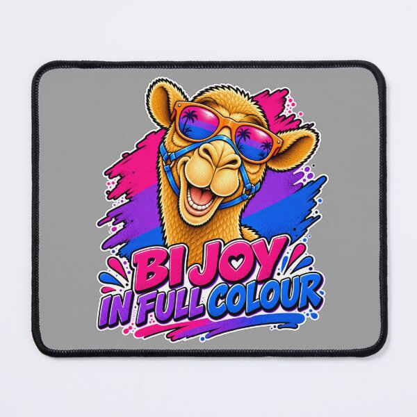 Item preview, BI JOY IN FULL COLOUR – Bi Pride Spectrum Pride Camel – Funny Animal T-Shirt Gift for Animal Lovers designed and sold by Camel & Quirk.