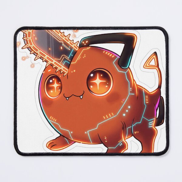 Item preview, Pochita Neon Glow Sticker - Chainsaw Man Fan Art designed and sold by Lesley D.