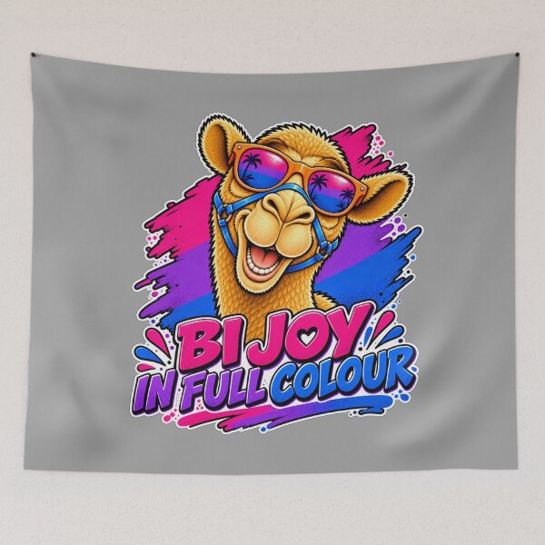 Item preview, BI JOY IN FULL COLOUR – Bi Pride Spectrum Pride Camel – Funny Animal T-Shirt Gift for Animal Lovers designed and sold by Camel & Quirk.