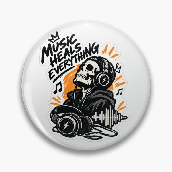 Item preview, Music Heals Everything Sticker designed and sold by Vinay2605.
